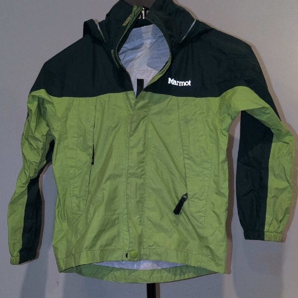 Marmot Kids Dark Two-Tone Green Raincoat